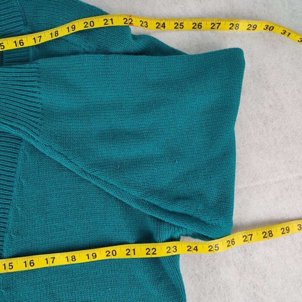Venezia Original Sportswear Women Teal Green 4 Button 2 Pocket Cardigan Sz 18-20 - Picture 9 of 13